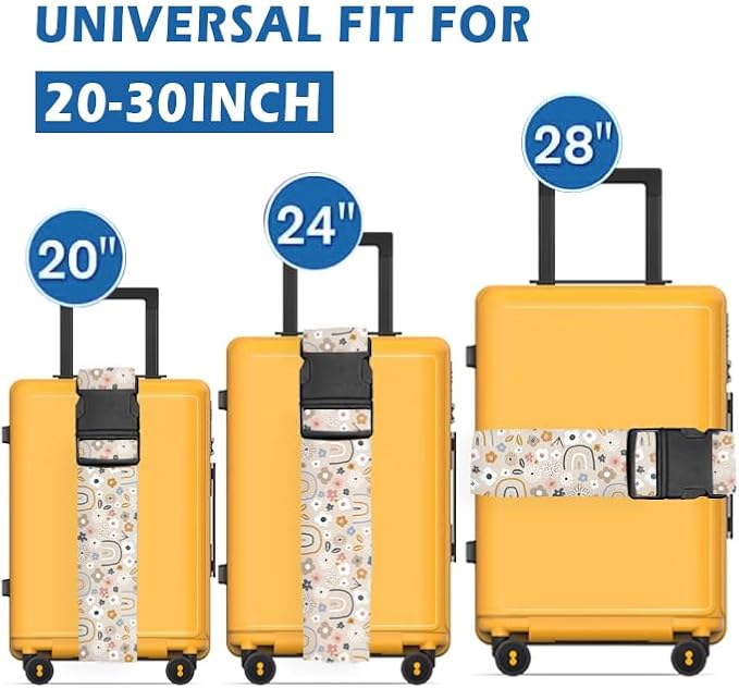 Luggage Straps for Suitcases Travel Belt Accessories, Cute Suitcase Strap - Image 2