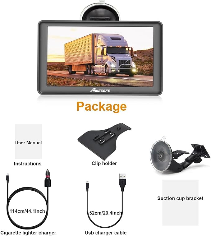 GPS Navigator for Car 7 inch Touch Screen Voice Prompts Turn Direction Speed - Image 7