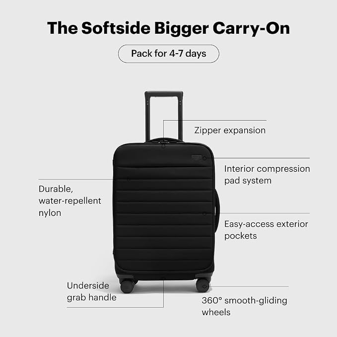 Away Softside Bigger Carry-On Suitcase, 23 Inch Lightweight, Expandable - Image 5