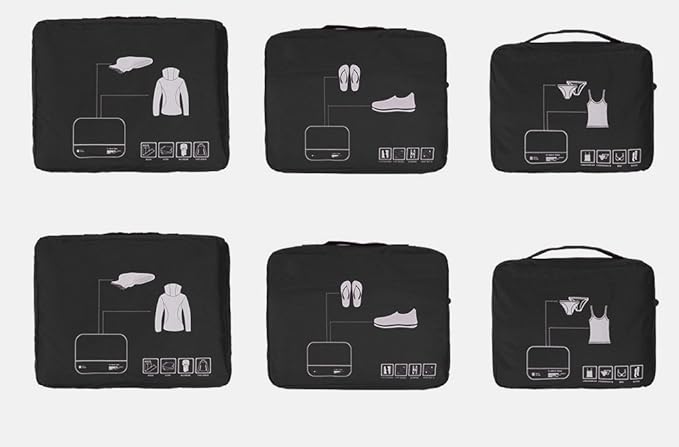 Packing Cubes Set Travel Luggage Organizers Suitcase Lightweight Accessories - Image 3