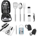 12 Pcs Camping Kitchen Utensil Set Outdoor Kitchen Gear, Outdoor Cooking and by Prettyfine