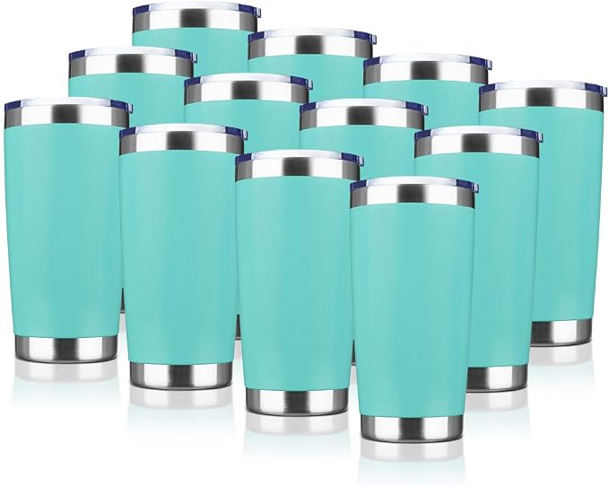 20oz Tumbler Bulk Stainless Steel Vacuum Insulated Tumblers by VisittheEcoMozz