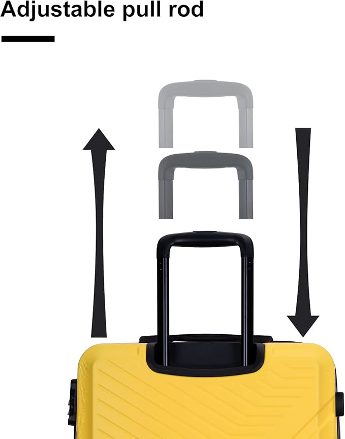 Campfun 3 Piece Luggage Sets, Hardshell ABS Luggage - Image 6