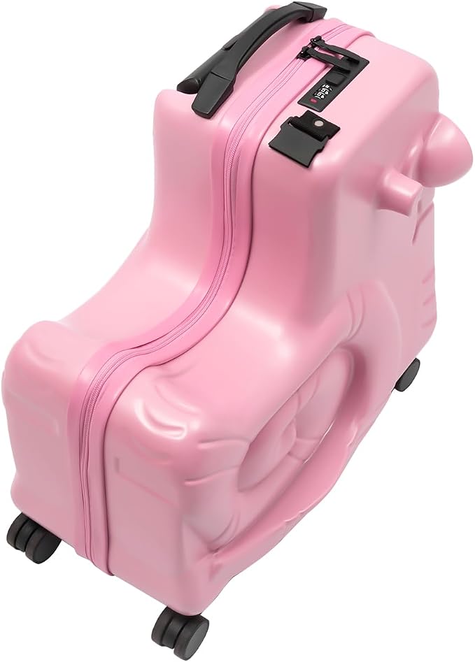 CNCEST 20" Kid's Ride-on Travel Suitcase, Rolling Luggage - Image 7