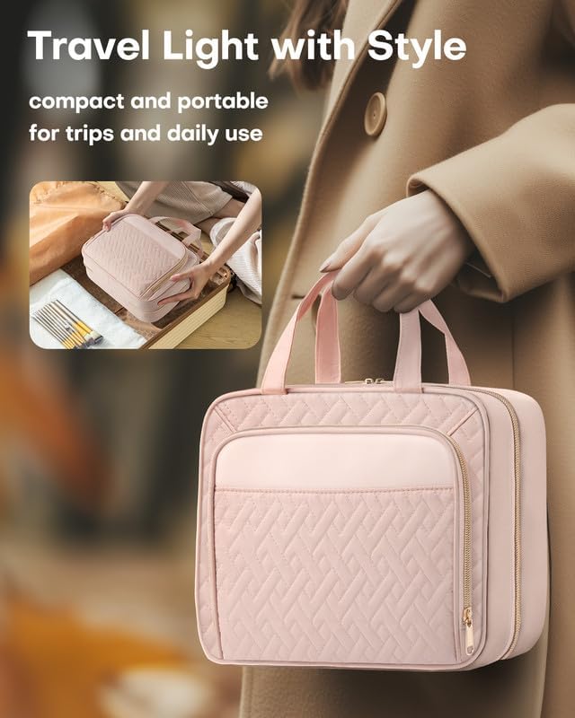 HOTOR Travel Toiletry Bag for Women & Men, Waterproof Makeup Bag - Image 6