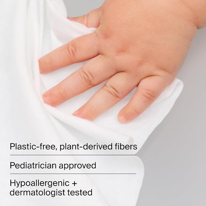 Coterie Baby Wipes for Sensitive Skin, Plant-Based & Plastic-Free Fibers - Image 6