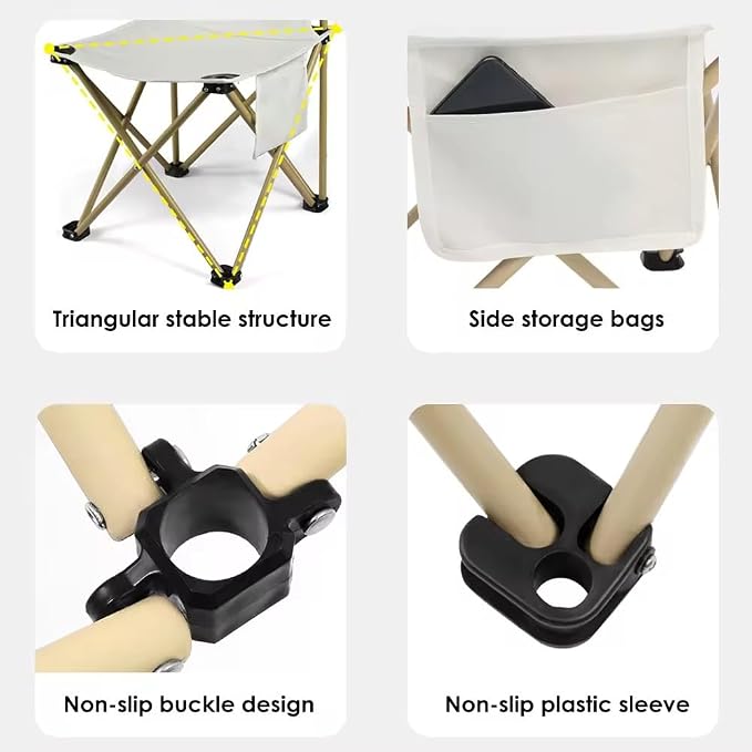 Folding Camping Chair for Small man, Portable Outdoor Backpacking Chair for - Image 4
