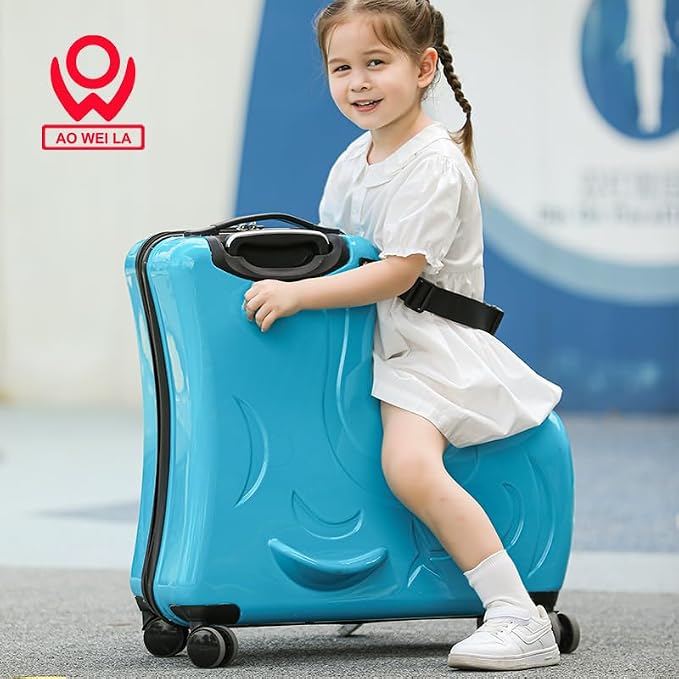 AO WEI LA OW Duffel Bag for Kids Ride-On Suitcase Carry-On Luggage - Image 7