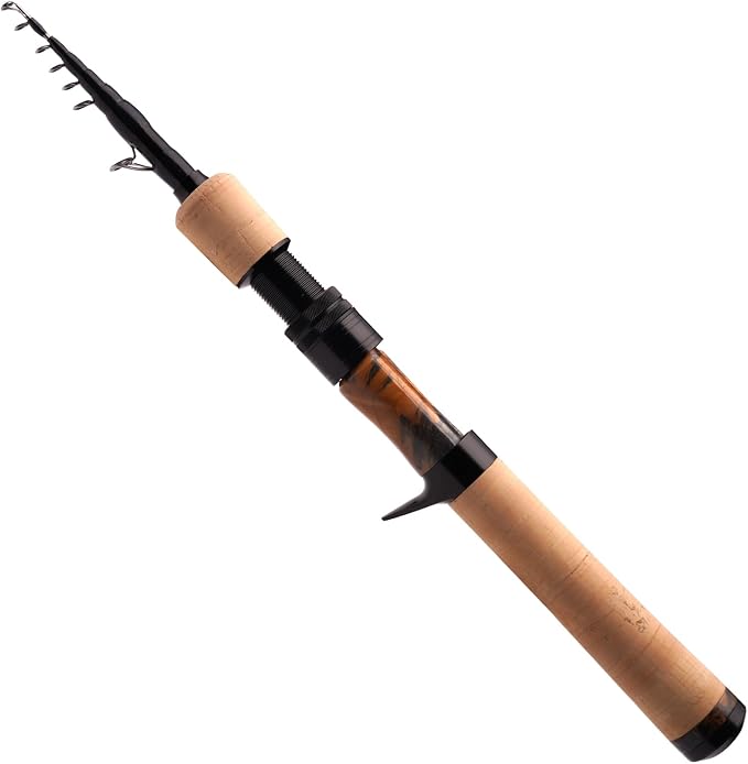 PURELURE Telescopic Fishing Rod Ultralight or Light, Carbon Fiber Rod Spinning by PURELUREOutdoor