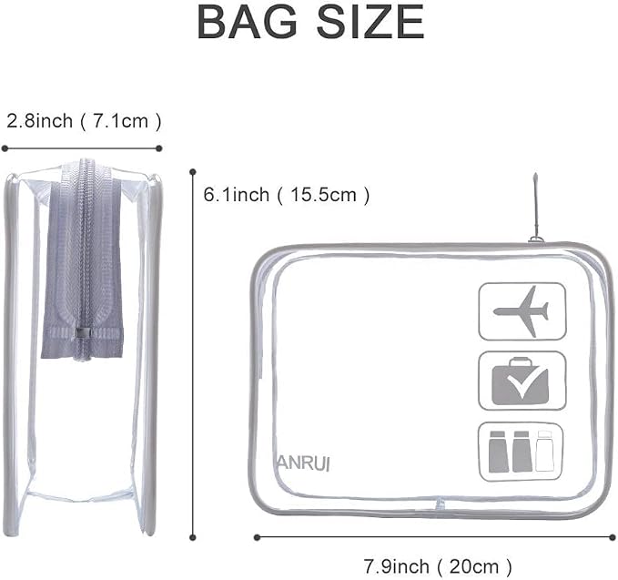 ANRUI Makeup Bags Clear Cosmetic Bag - Image 5