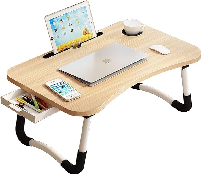 Lap Desk with Storage Drawer, Holders - Image 8