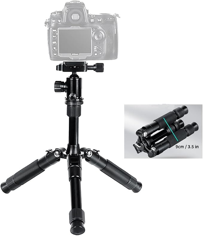 Portable Mini Tripod, 18.9" / 48cm Desk Tabletop Stand by JAFUQAW