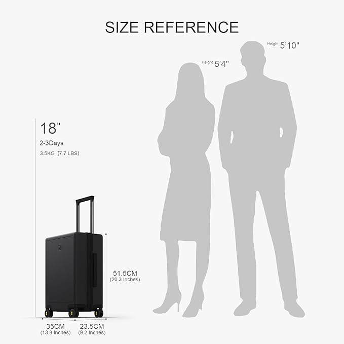 LEVEL8 Carry on Luggage Airline Approved, Small Carry-on Suitcases - Image 9