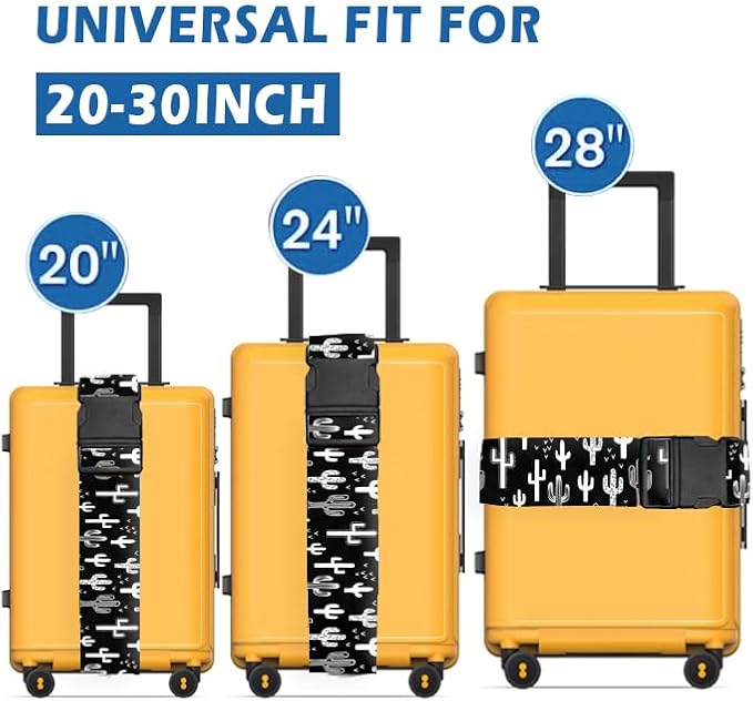 Luggage Straps for Suitcases Travel Belt Accessories, Cute Suitcase Strap - Image 2