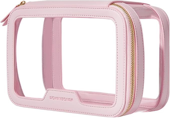 ROWNYEON Clear Makeup Case Toiletry Bag Multipurpose Travel Makeup Train Case by CAMDEEZ