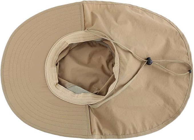 Home Prefer Outdoor UPF50+ Sun Hat Wide Brim Mesh Fishing Hat - Image 6