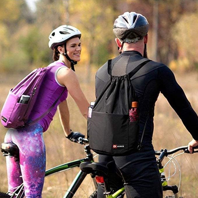 ZOORON Waterproof Drawstring Gym Backpack Bag - Image 9