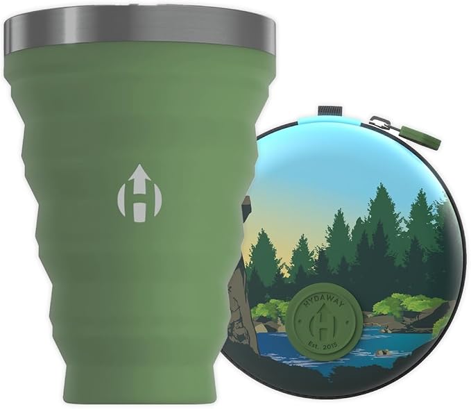 HYDAWAY Pocket Pint - 16oz Collapsible Silicone Cup - Reusable by HYDAWAY