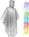 SaphiRose Disposable Rain Ponchos Emergency Clear Poncho by SaphiRose