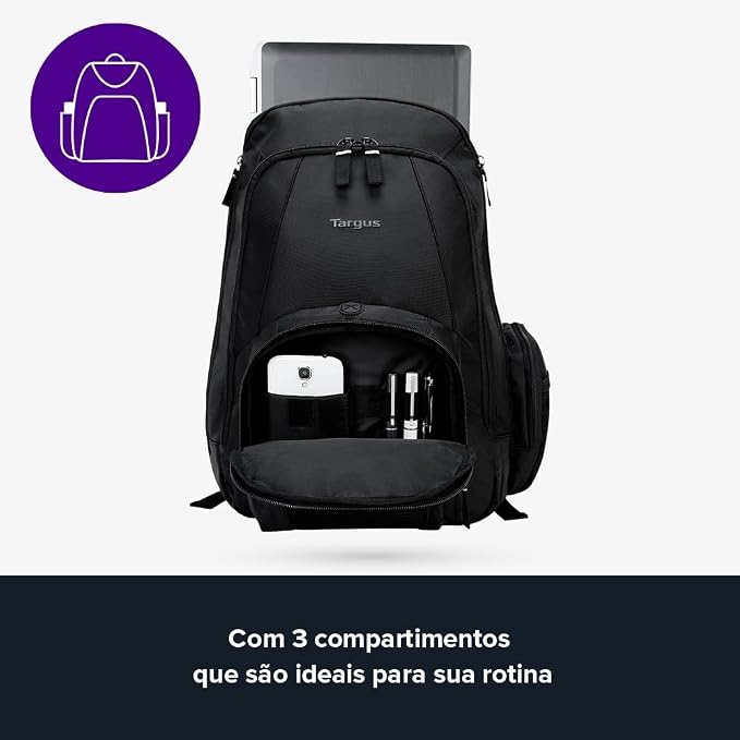 Targus 16 Inch Groove Laptop Backpack, Water Resistant Travel Backpack - Image 6
