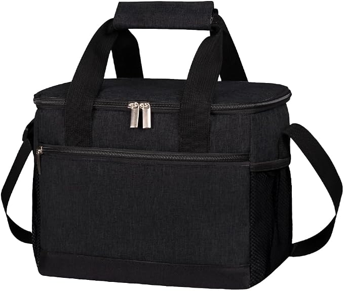 iknoe Large Foldable Cooler Bag, 8.5L Insulated Lunch Bag, Leakproof Lunch by Iknoe