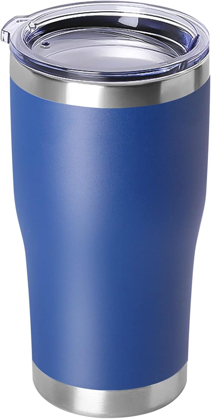DOMICARE 20oz Tumbler with Lid Stainless Steel Tumblers Bulk, Double Wall by VisittheDOMICARE