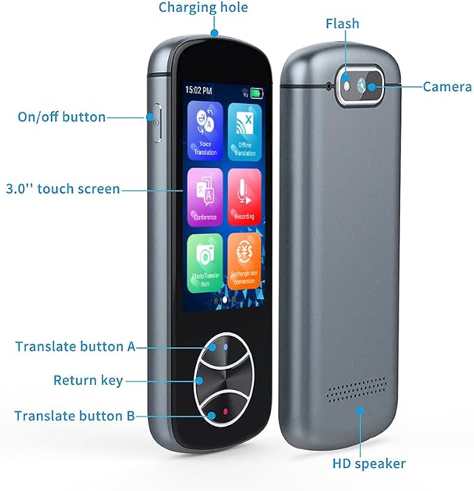 Language Translator Device No WiFi Needed, AI Translator Two Way Real Time - Image 7