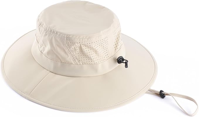 Home Prefer UPF 50+ Sun Hats for Men Women Foldable Wide Brim Fishing Hat Quick - Image 3