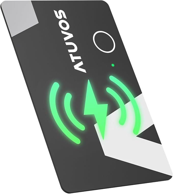 ATUVOS Rechargeable Wallet Tracker Card, Ultra Slim 1.6mm Wallet Card Tracker - Image 9