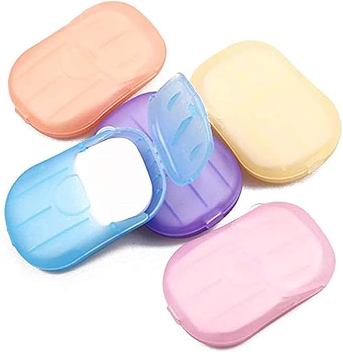 5 Boxes Eco Travel Soap Leaves, Portable Cleanser by Unknown