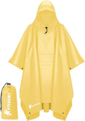 PTEROMY Hooded Rain Poncho for Adult by PTEROMY