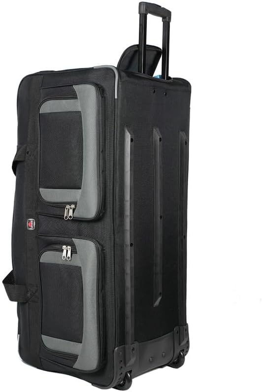 36" Rolling Duffle Bag with Wheels and Handle by Amaro