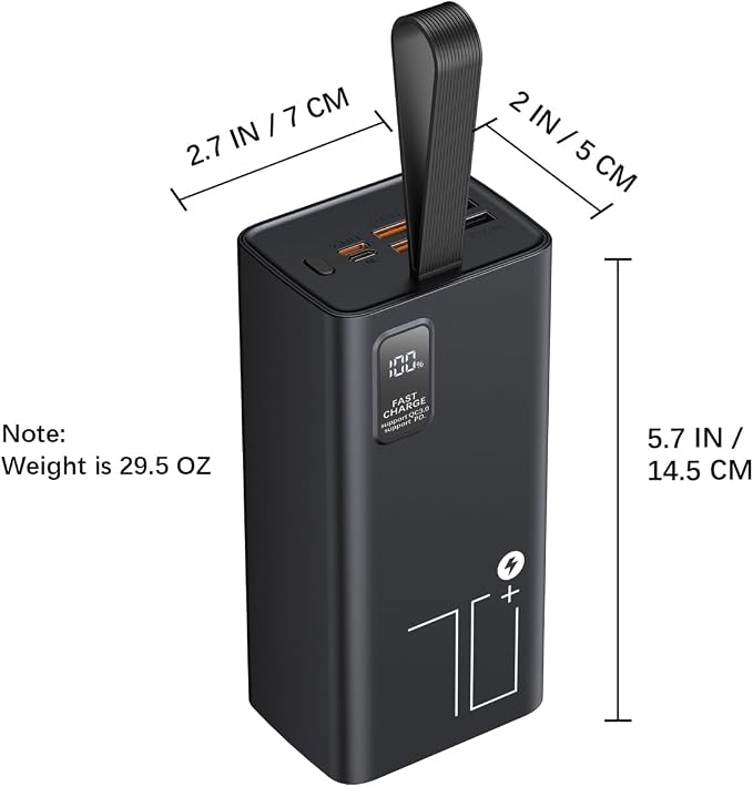Portable Charger 70000mAh Power Bank High Capacity, 30W PD & QC 3.0 Fast - Image 3