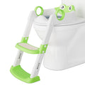 Potty Training Seat with Step Stool Ladder, Toddler Toilet Seat with PU Cushion by SunnyFurn