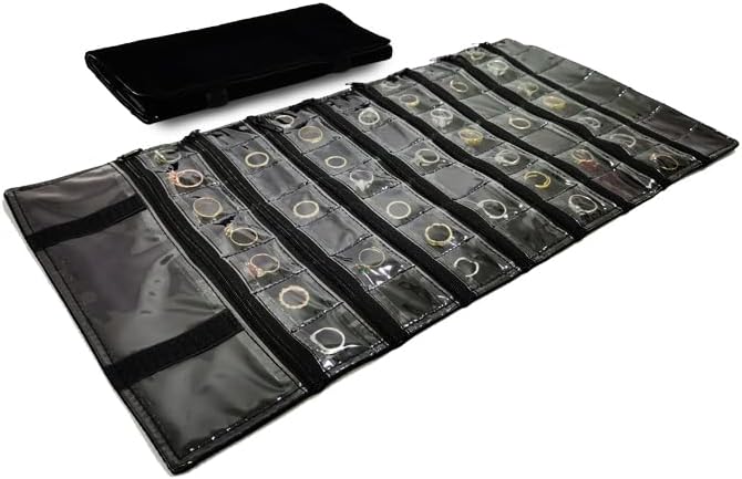 Travel Jewelry Roll Bag Portable Organizer Pouch by SCIKHEFT