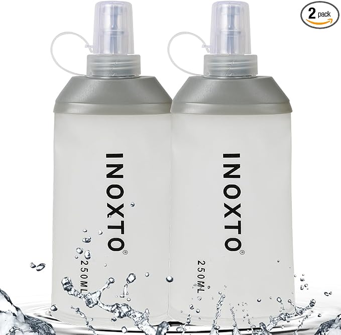 INOXTO Soft Flask, Collapsible Soft Water Bottles by INOXTO