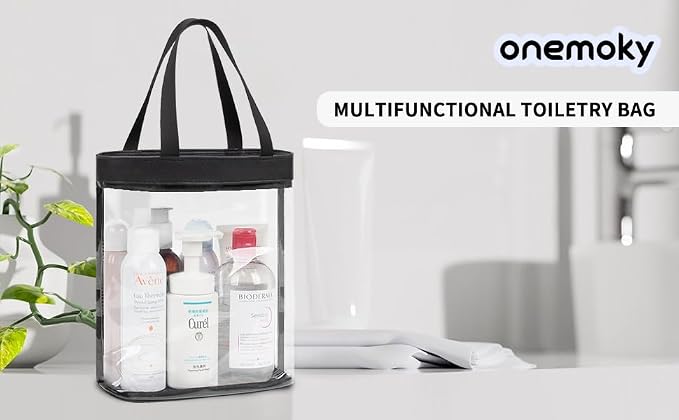 Travel Toiletry Bag, Large Transparent Makeup Bag, Waterproof Clear Tote Bag - Image 7