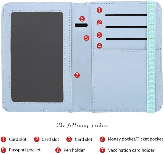ZOPPEN Passport Holder Wallet, Passport Cover Travel Wallet Women Travel - Image 6