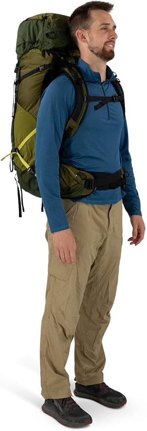 Osprey Atmos AG LT 50L Men's Backpacking Backpack, Night Shift/Scoria Blue - Image 8