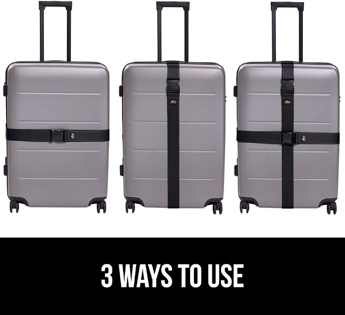 GORILLA GRIP Heavy Duty 8 Pack Adjustable Luggage Straps - Image 6