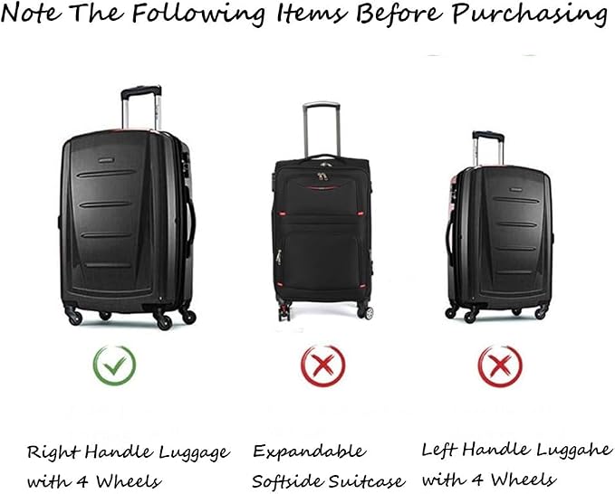 Luggage Cover Protector Fits 20 24 28 Inch Clear PVC Waterproof Suitcase Covers - Image 7