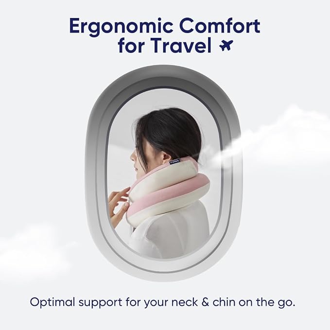 Vesta Loop Neck Pillow for Travel, Spiral Wrapping Design for Enhanced Chin & - Image 2