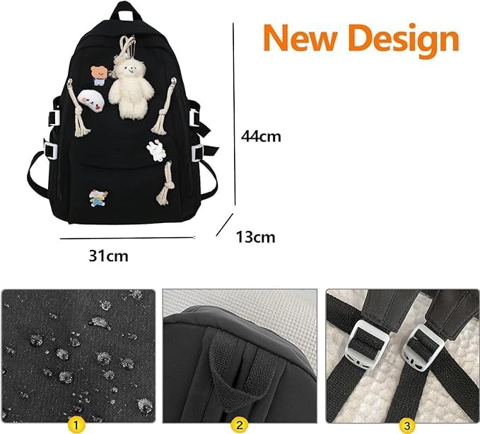 DUSLANG Laptop Backpack For Women Men Travel Daypack - Image 2