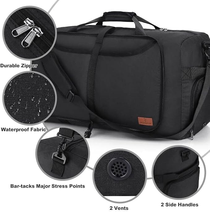 120L Duffle Bag for Travel, Large Foldable Waterproof Travel Duffel Bags - Image 4