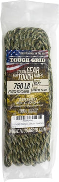 TOUGH-GRID 750 Paracord Rope Nylon Parachute Cord, Made in USA Survival Kit by TOUGH-GRID
