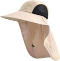 Sun Hat for Men Women with Neck Flap, UPF 50+ UV Protective Hiking Fishing Hats by ZOORON