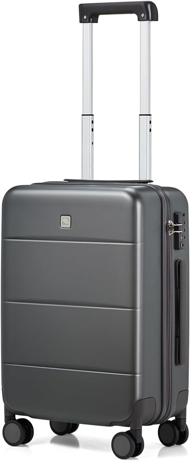 Hanke 20 Inch Carry On Luggage 22x14x9 Airline Approved PC Hard Shell Suitcases by Hanke