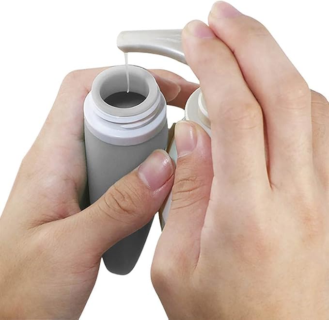 Travel Bottles for Toiletries, TSA Approved 3oz Leak Proof Silicone Refillable - Image 7
