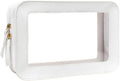 Clear Makeup Bag Small, TSA Approved Portable Toiletry Bag by FFpaw