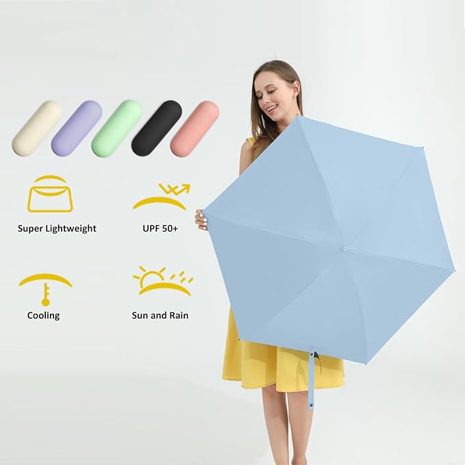 BAODINI Travel Mini Umbrella for Purse - Image 8